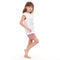 Girls summer pajama set Princess Crown t-shirt + Pink shorts